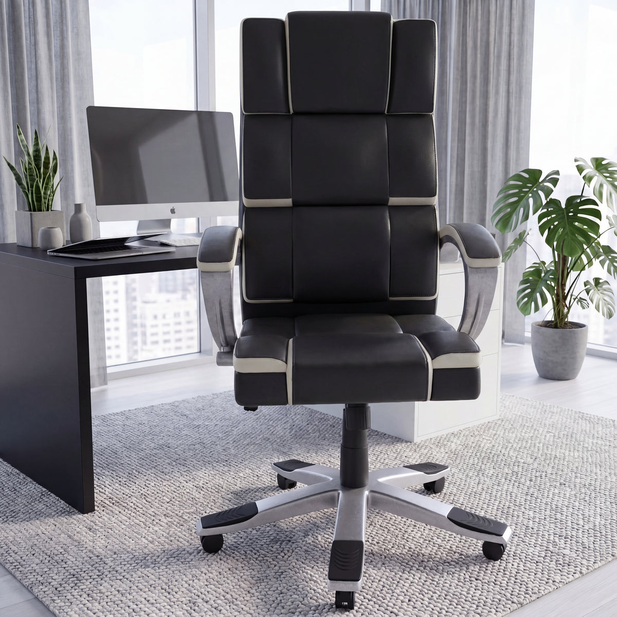 Henderson Office Chair, Black & White UKFR