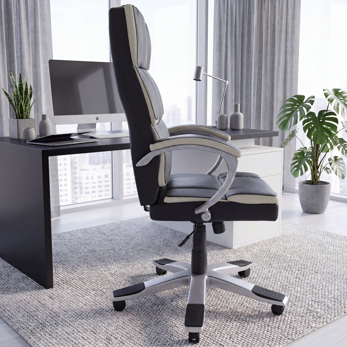 Henderson Office Chair, Black & White UKFR
