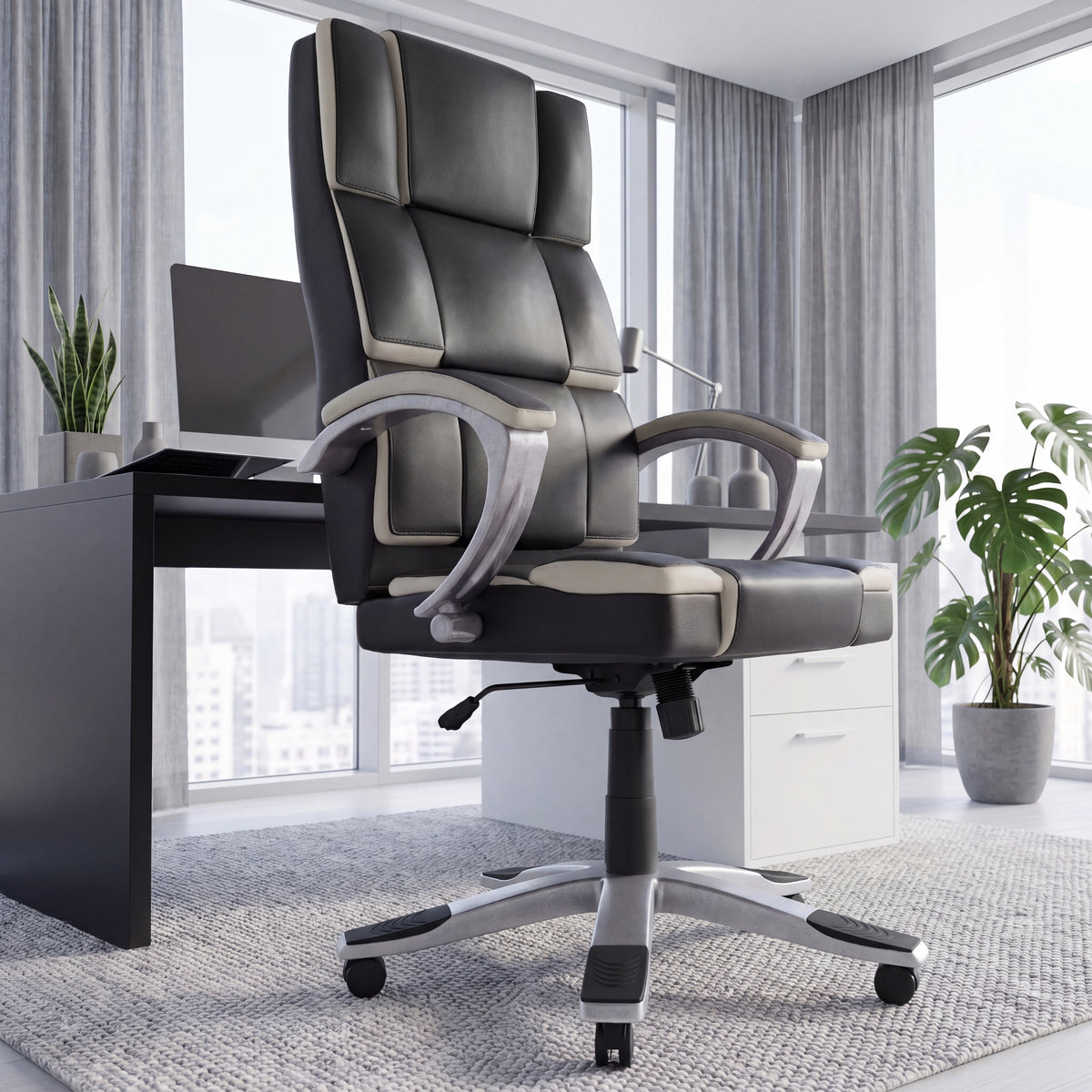 Henderson Office Chair, Black & White UKFR
