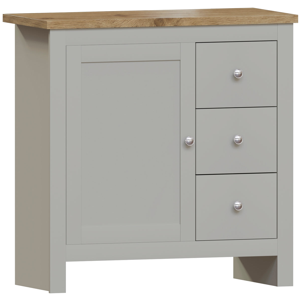 Arlington 3-Drawer 1-Door Sideboard - Grey