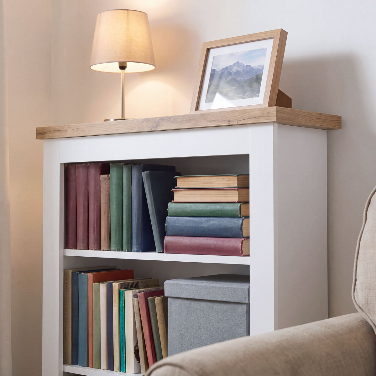 Arlington 3-Tier Bookcase - White