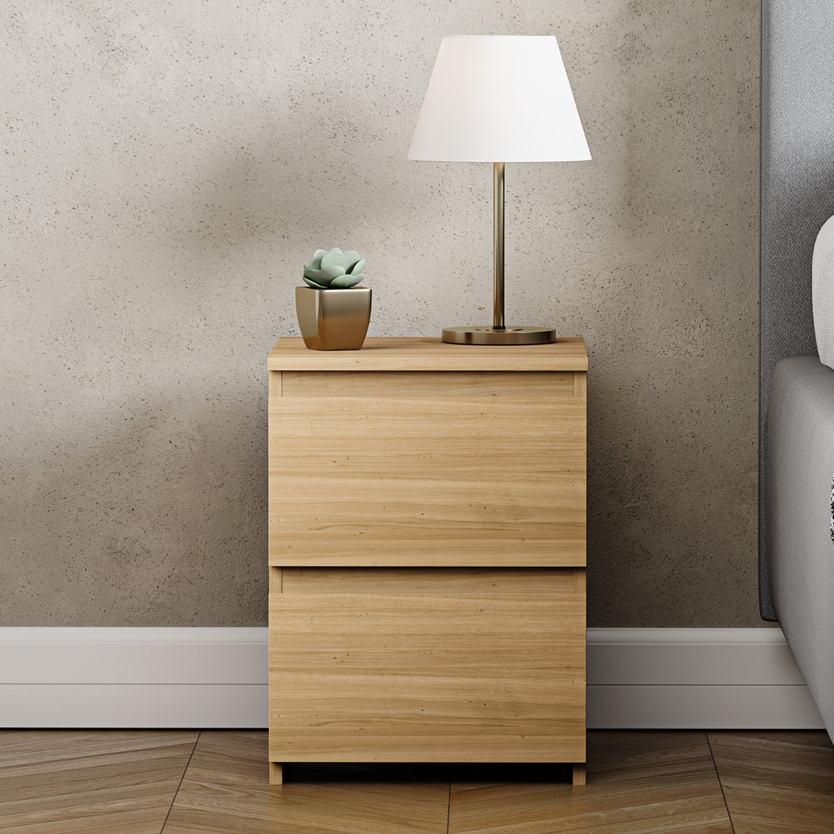 Denver Bedside Chest Table, Pine