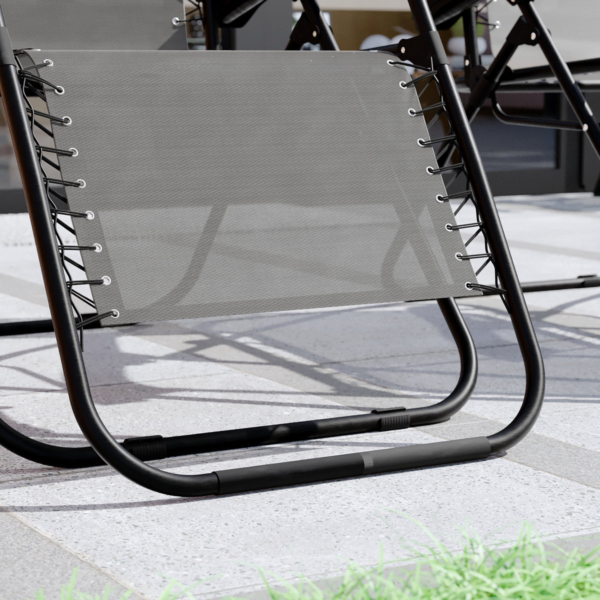 2-Pack Zero Gravity Chairs, Grey UKFR