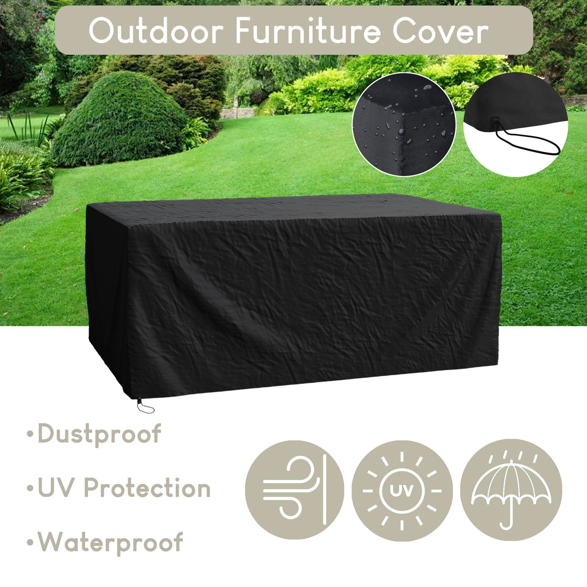 Outdoor Patio Furniture Cover - 170x113x71cm UKFR