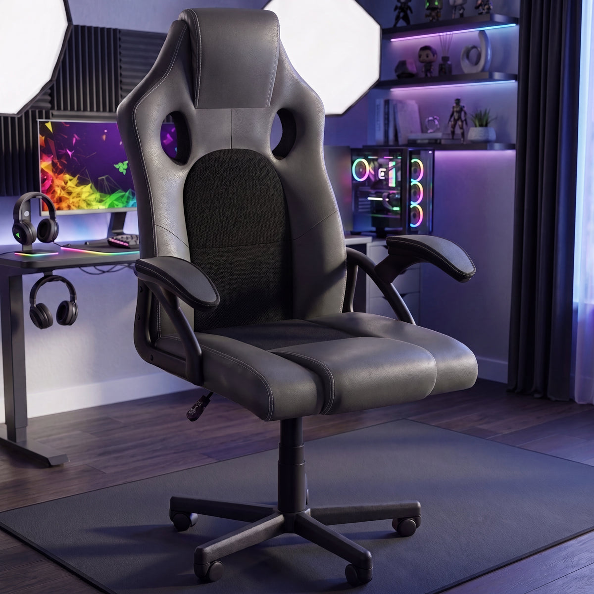 Coma Racing Gaming Chair, Grey UKFR