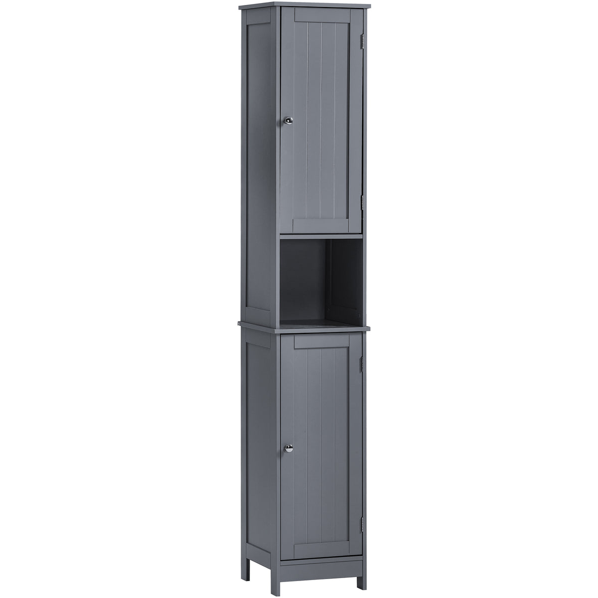 Priano 2 Door Tall Cabinet, Grey