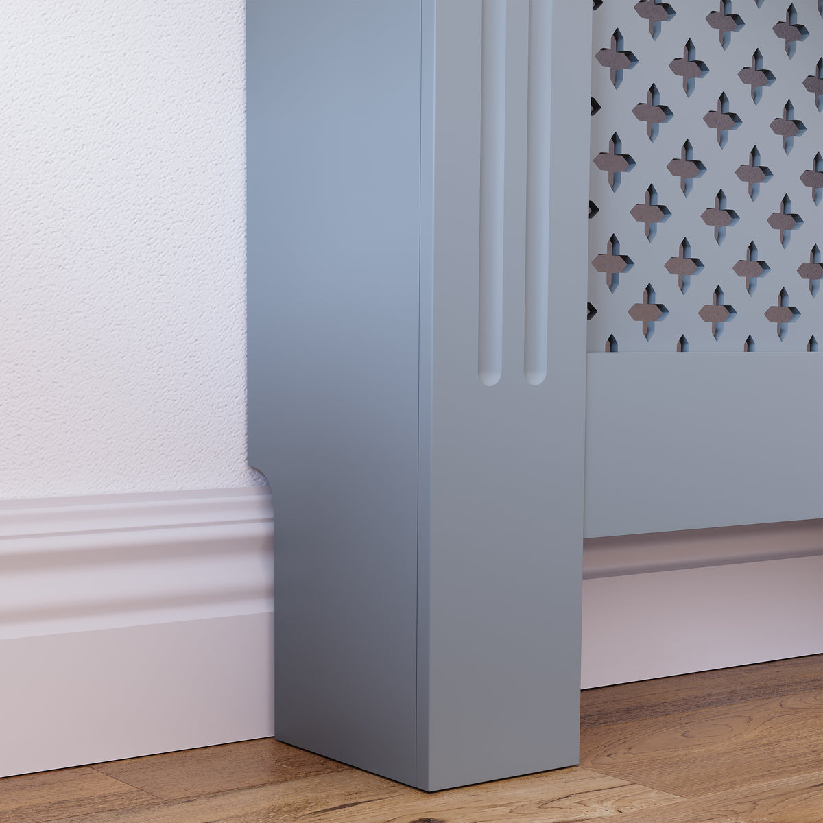Oxford Radiator Cover Dark Grey, Large