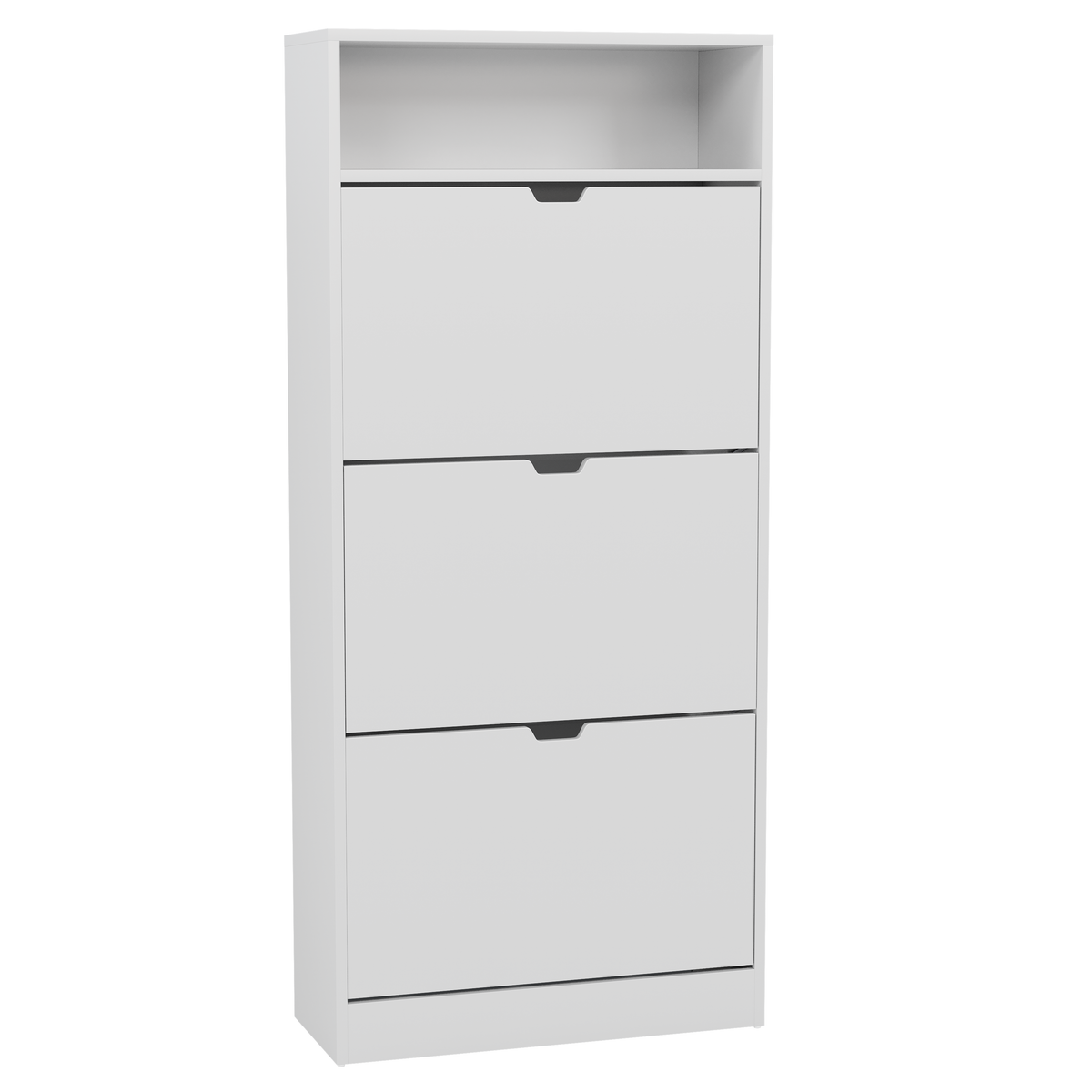 3 Drawer Shoe Cabinet With Shelf, White