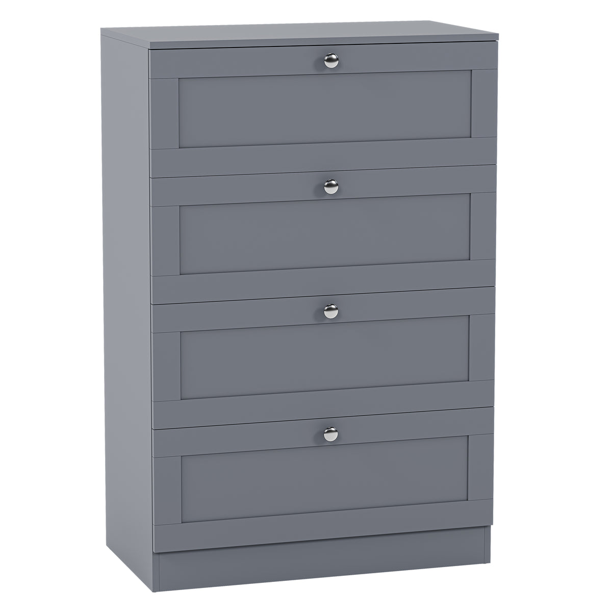 Altino 4 Drawer Chest Cabinet, Grey