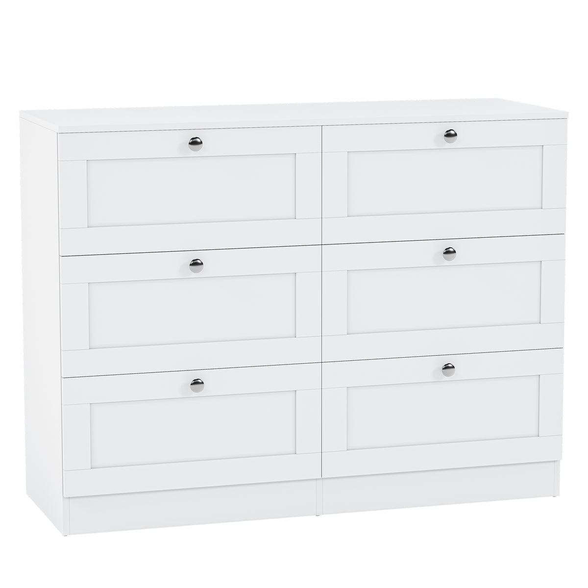 Altino 6 Drawer Chest Cabinet, White