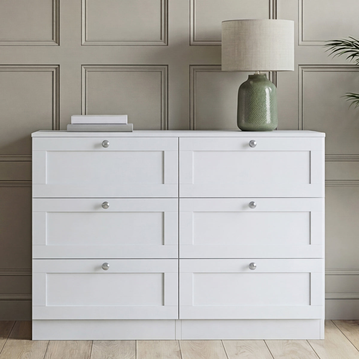 Altino 6 Drawer Chest Cabinet, White
