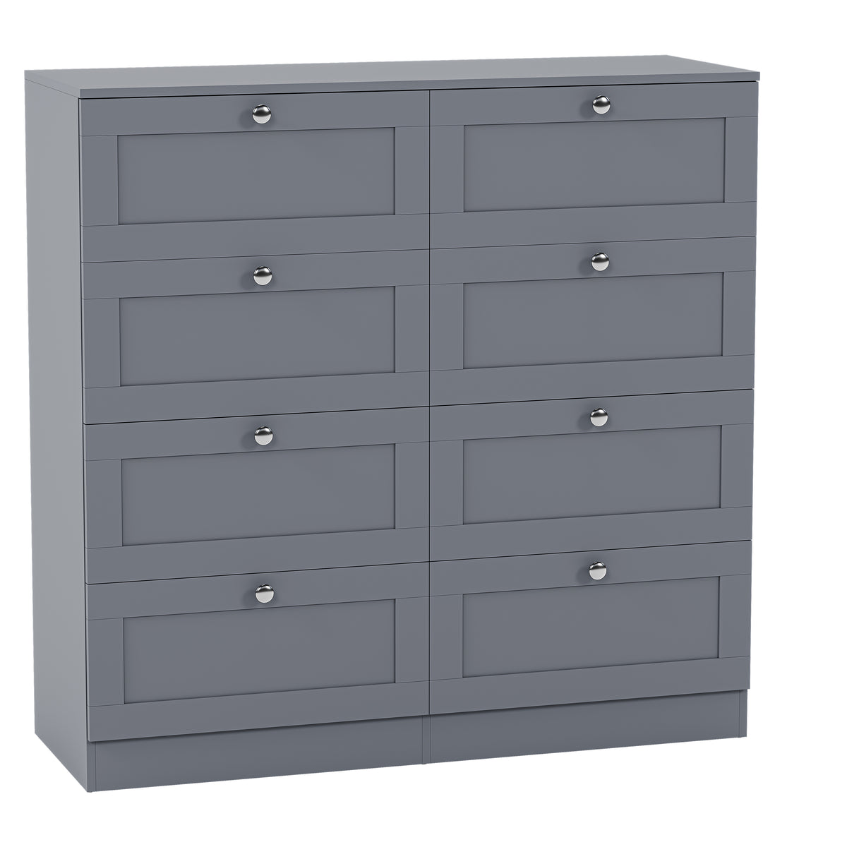 Altino 8 Drawer Chest Cabinet, Grey