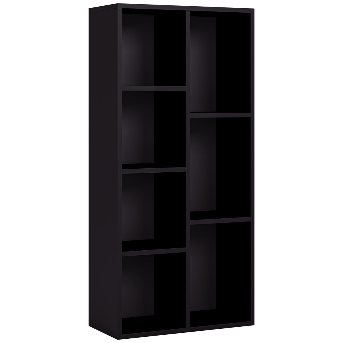 7-Cube Storage Cabinet Unit, Black