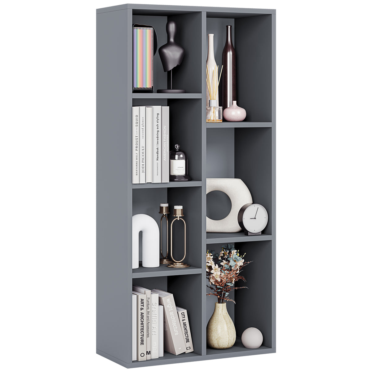 7-Cube Storage Cabinet Unit, Grey