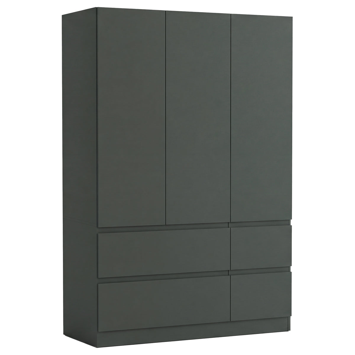 Denver 3 Door 4 Drawer Wardrobe, Jasper Green