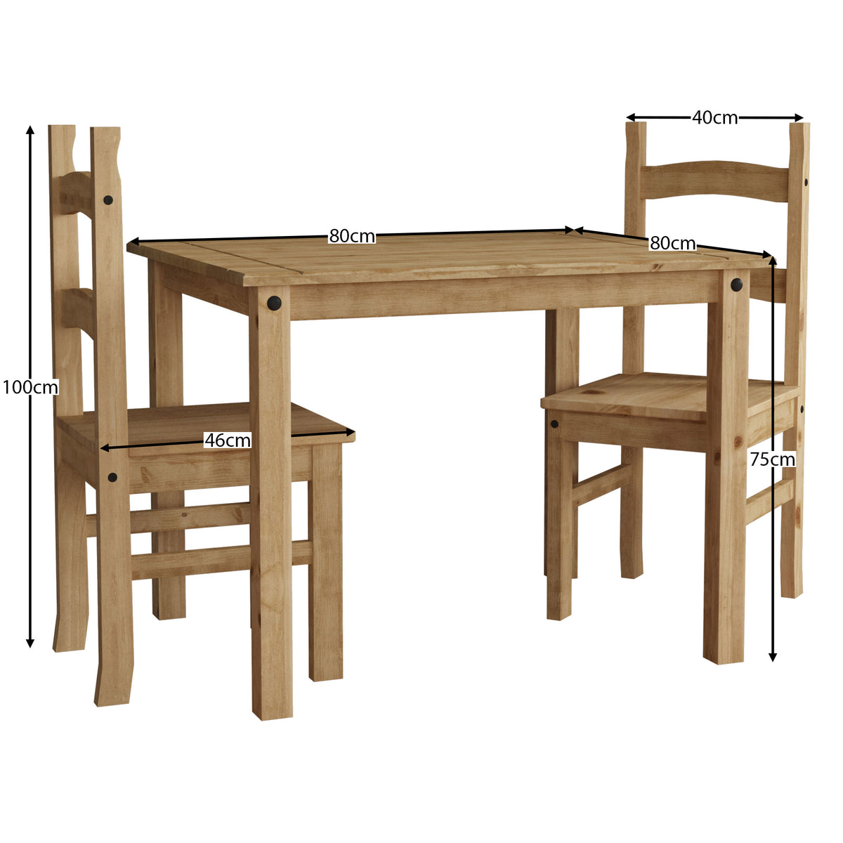 Corona 2-Seater Dining Set