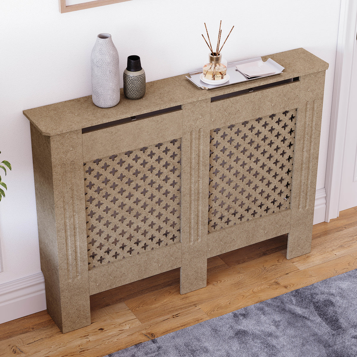 Oxford Radiator Cover - Unfinished, Medium