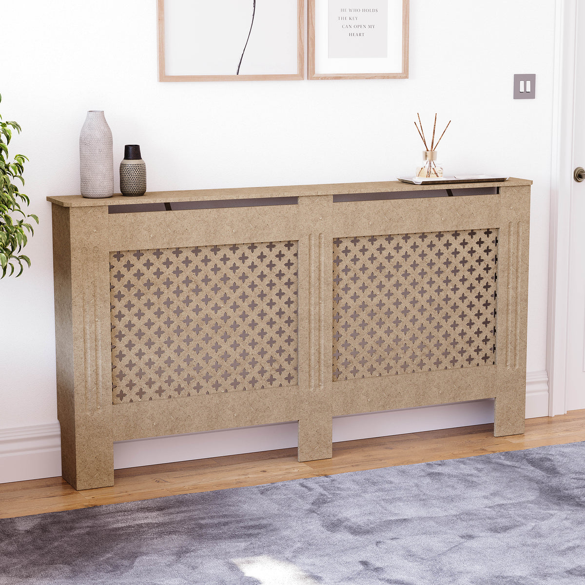 Oxford Radiator Cover - Unfinished, Large