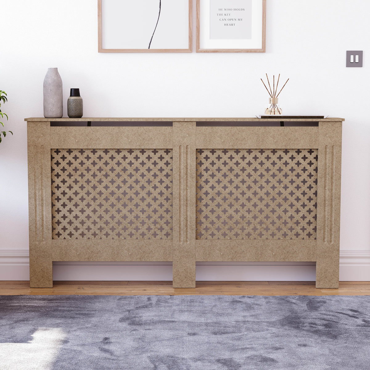 Oxford Radiator Cover - Unfinished, Large