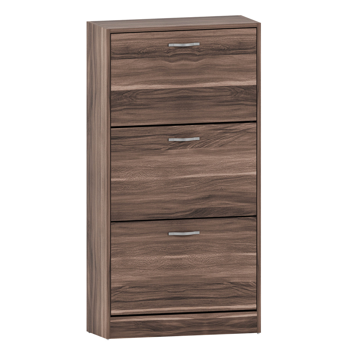 3-Drawer Shoe Cabinet, Walnut