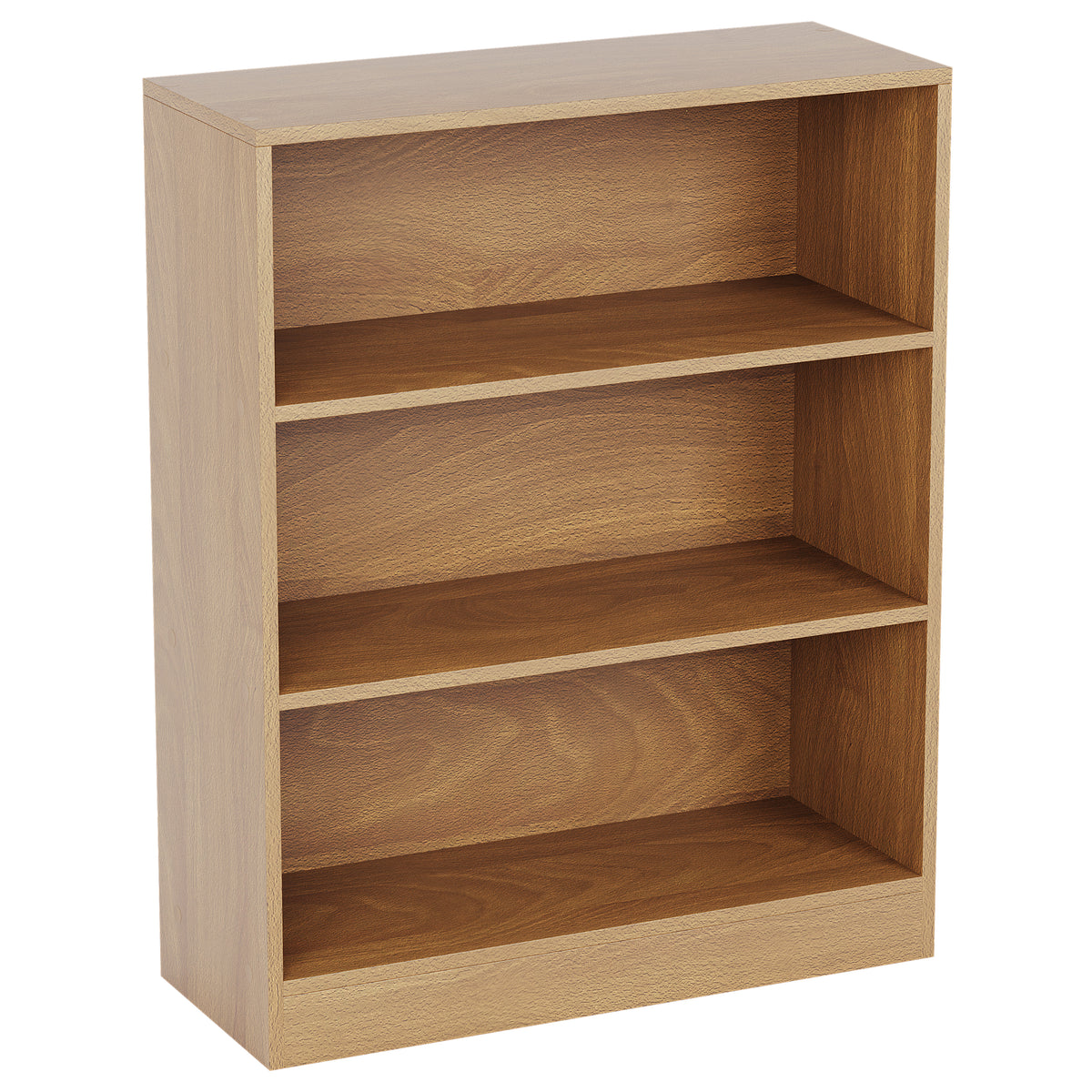 Cambridge 3-Tier Low Bookcase - Oak