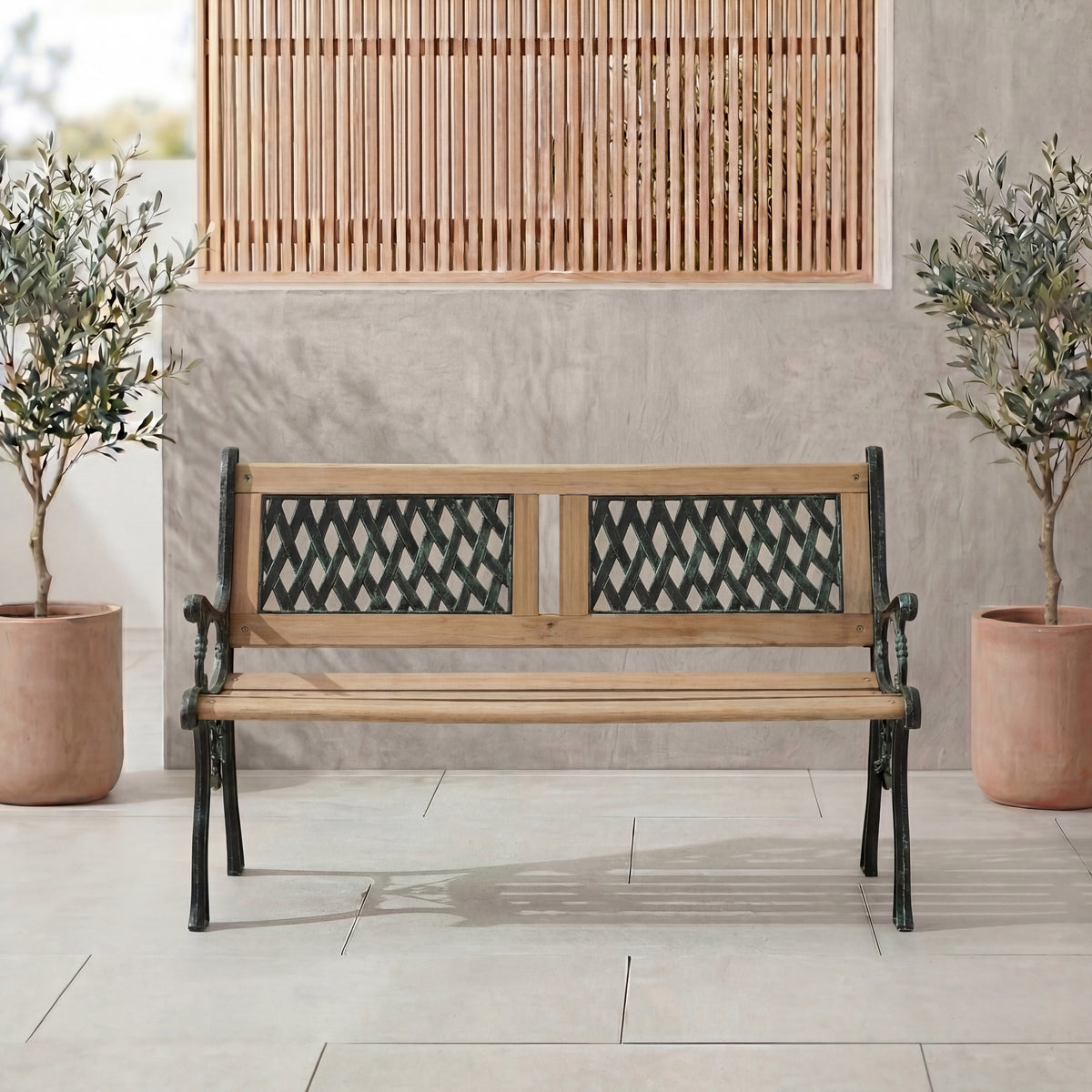 Garden Bench - Twin Cross Style