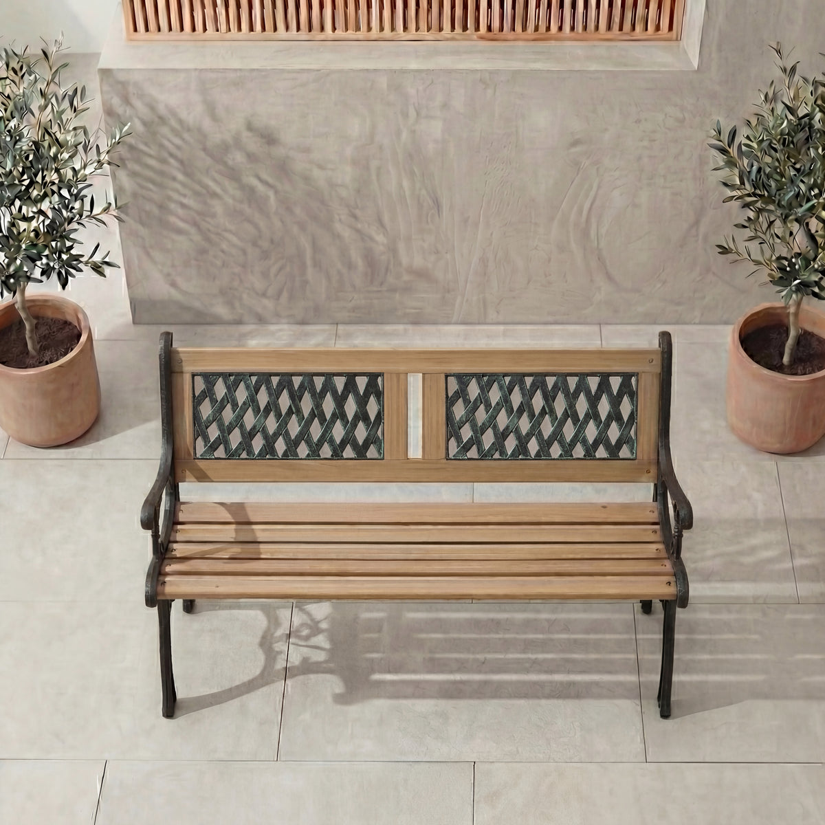 Garden Bench - Twin Cross Style