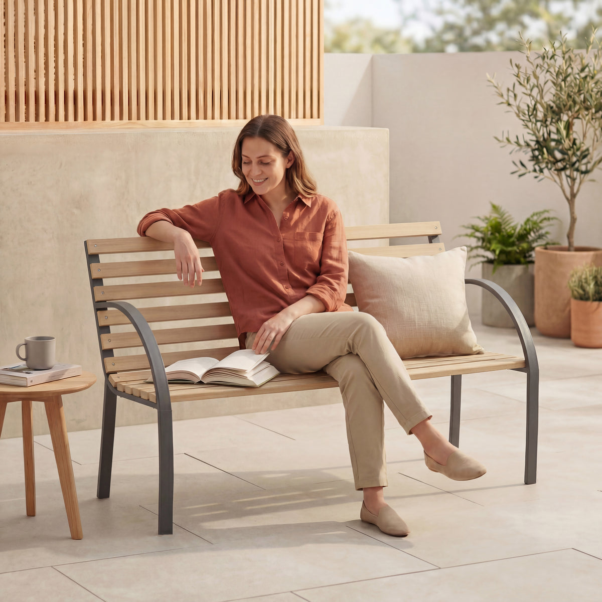 Slatted Garden Bench