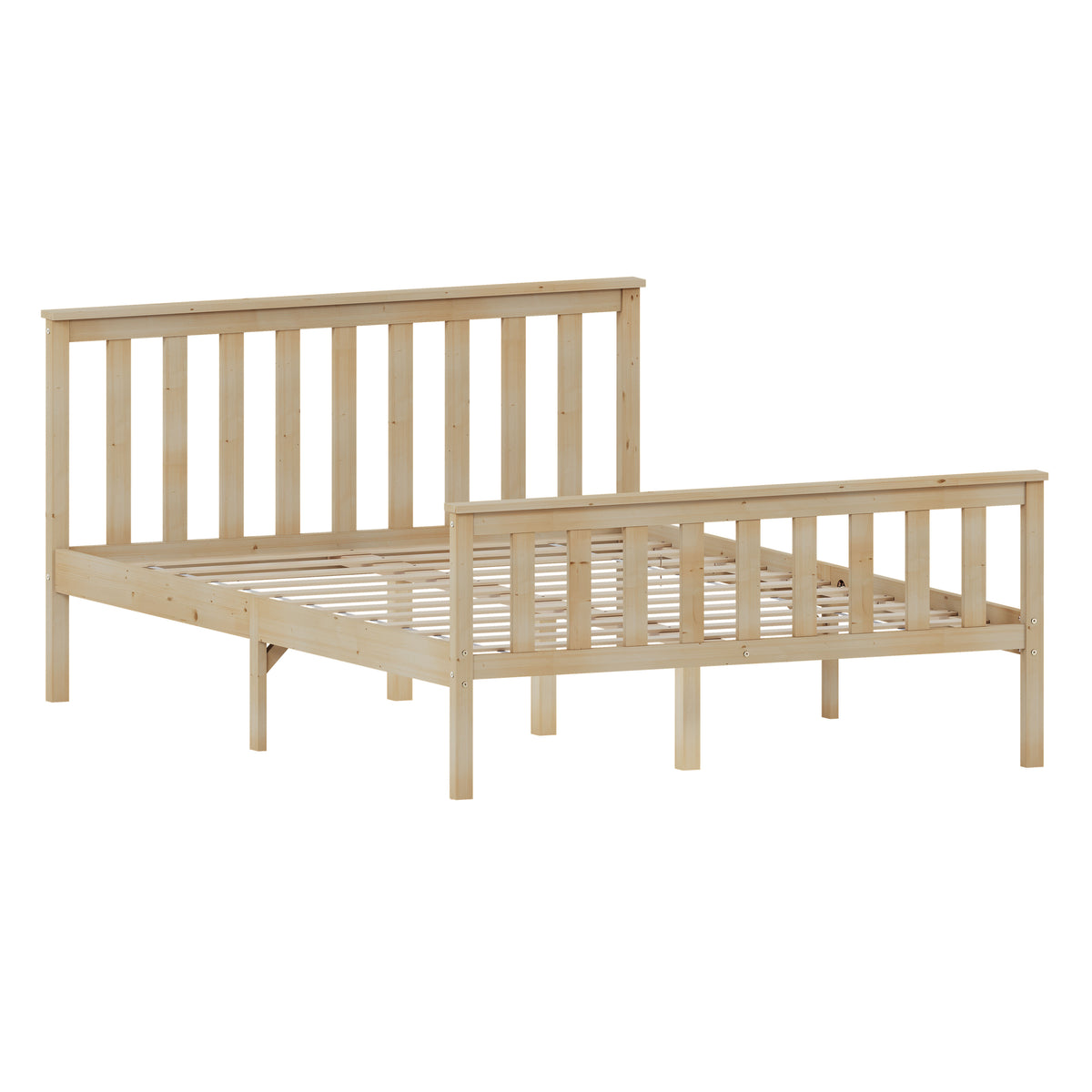 Milan Wooden Bed, High Foot