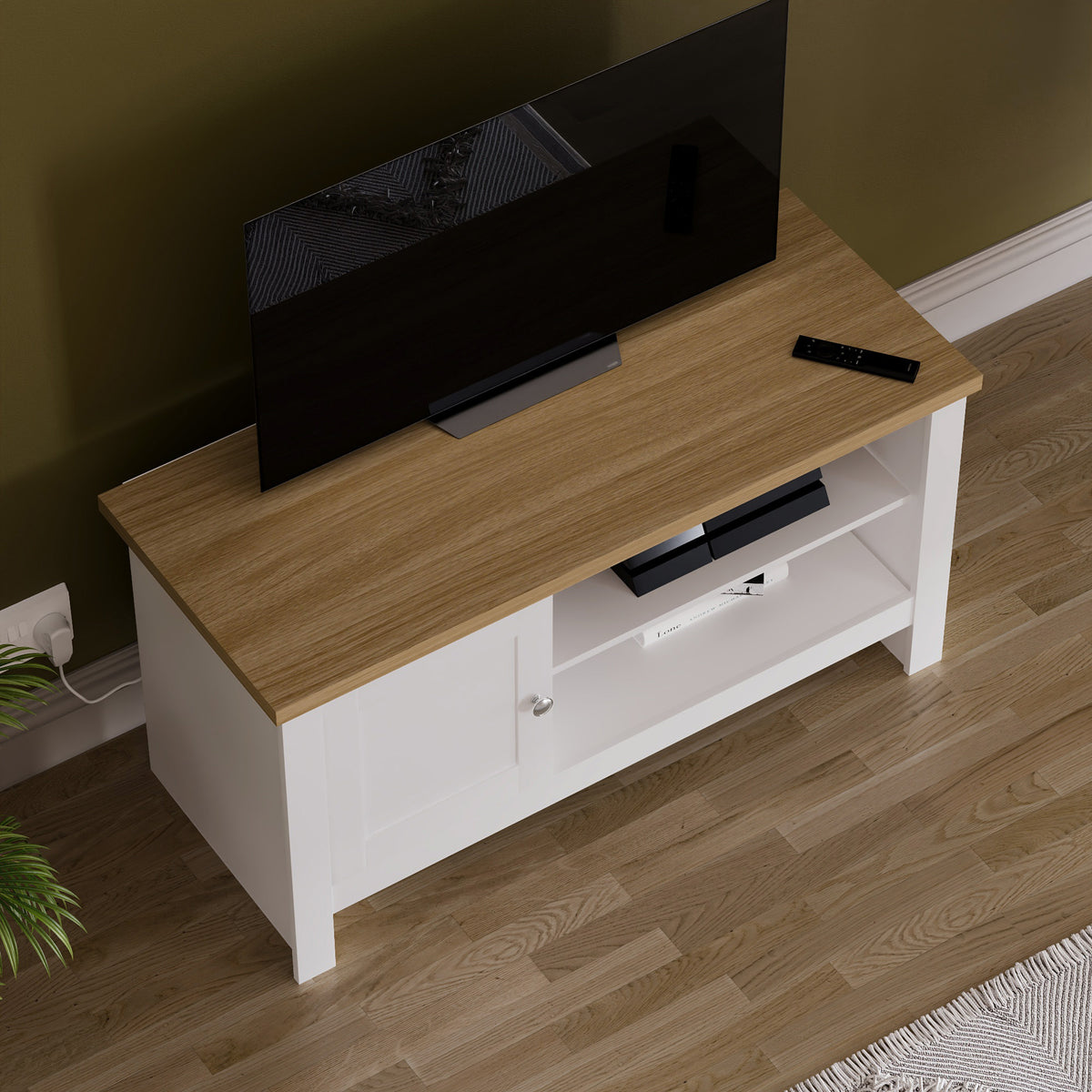 Arlington 1-Door TV Unit - White