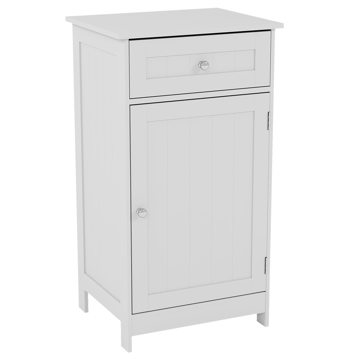 1 Door 1 Drawer Freestanding Cabinet, White