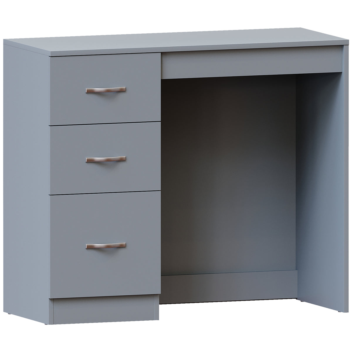 Riano 3-Drawer Dressing Table - Grey