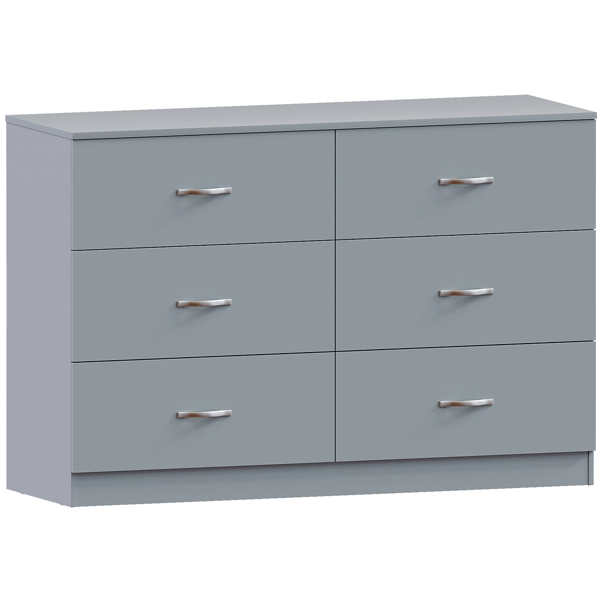 Riano 6 Drawer Chest Grey Bedroom Storage Unit