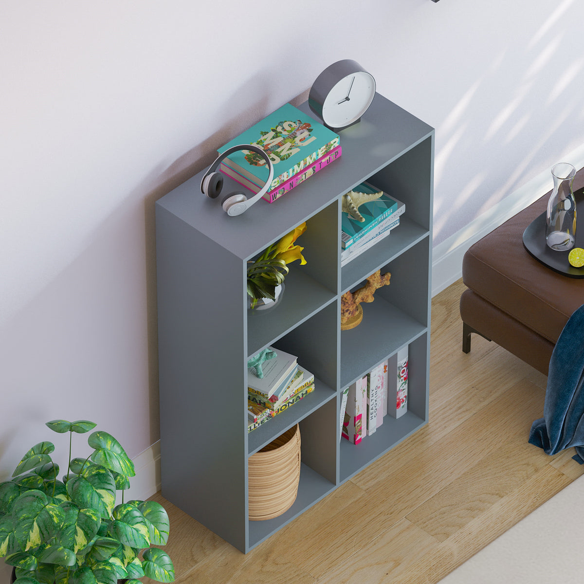Durham 6-Cube Storage Unit - Grey