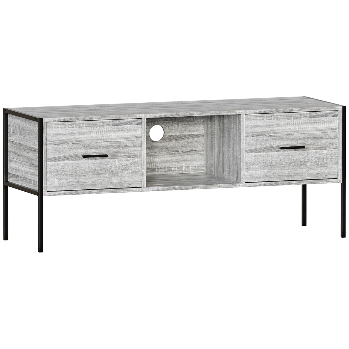 Brooklyn 2-Drawer TV Unit - Grey