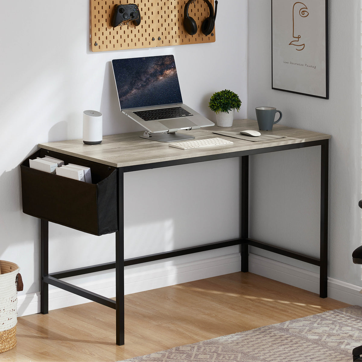 Brooklyn Large Computer Desk - Grey