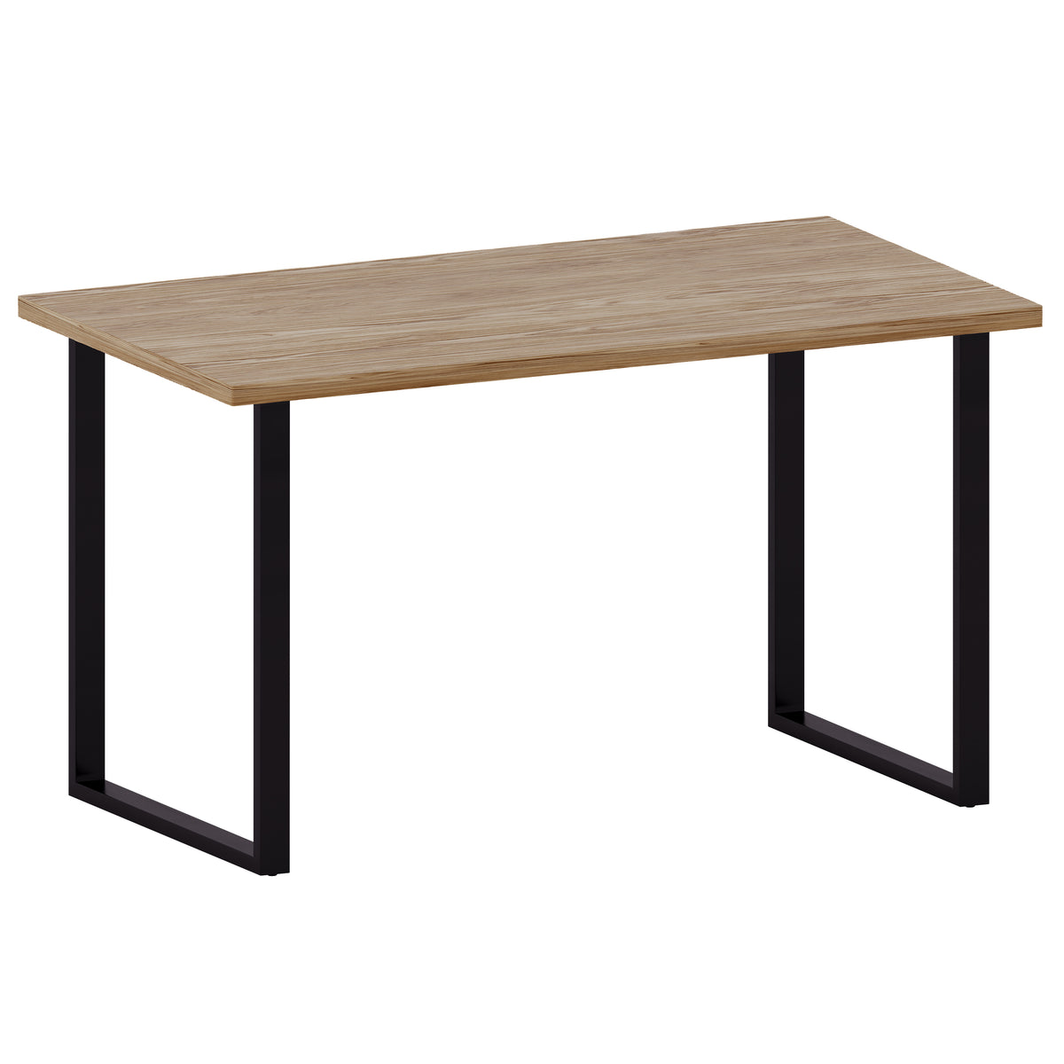 Gaming Desk With U Shape Legs, Oak