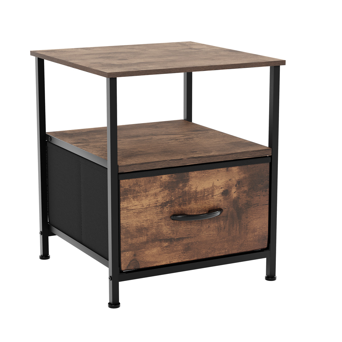 Chorley 1 Drawer Fabric Drawer Chest, Rustic Brown