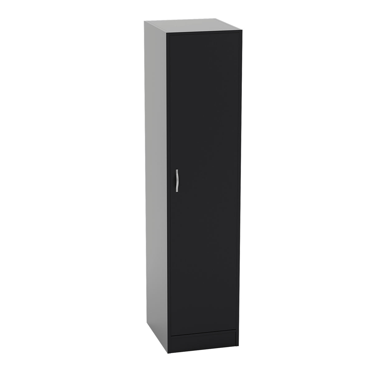 Riano 1 Door Wardrobe, Black