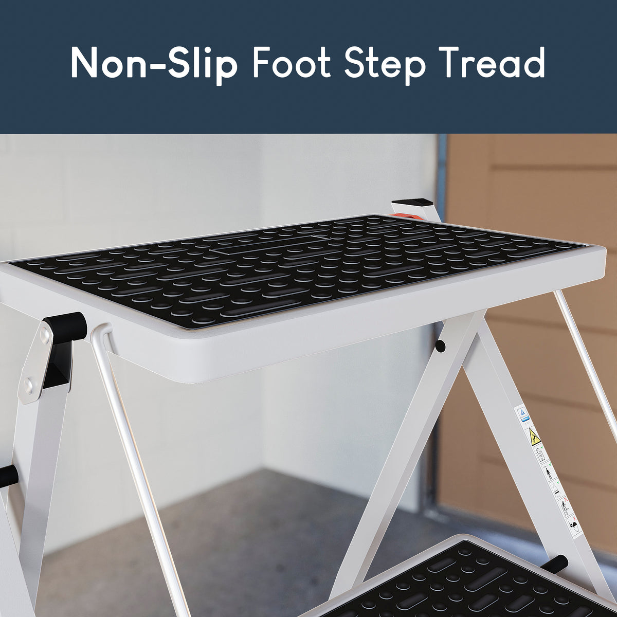 2-Step Folding Stool Step Ladder