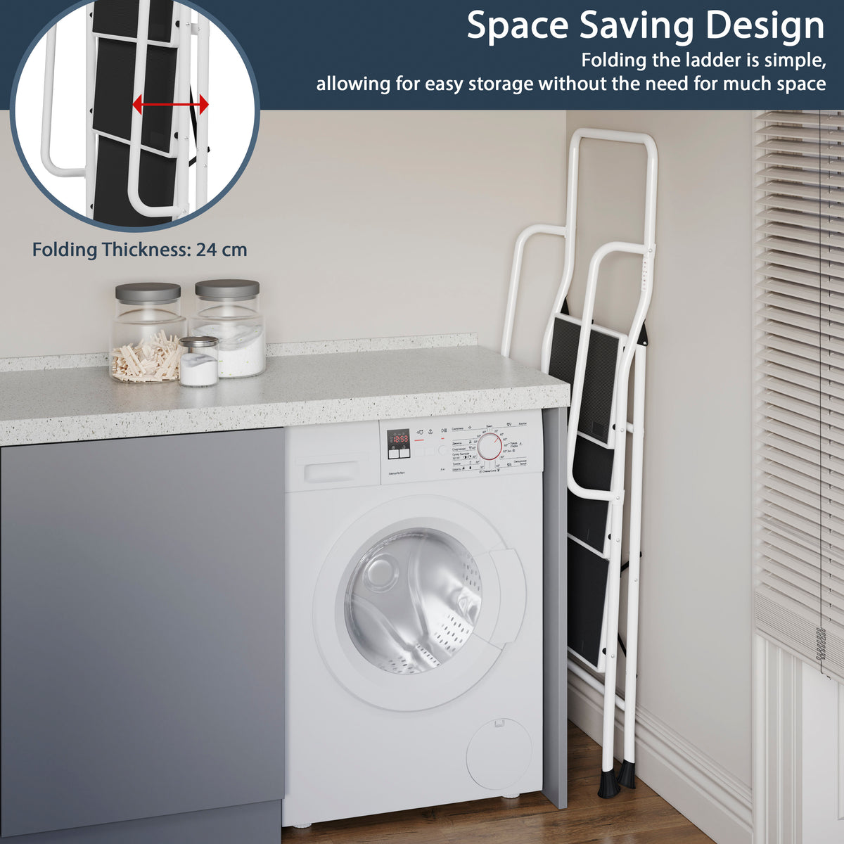 3-Step Ladder With Handrail