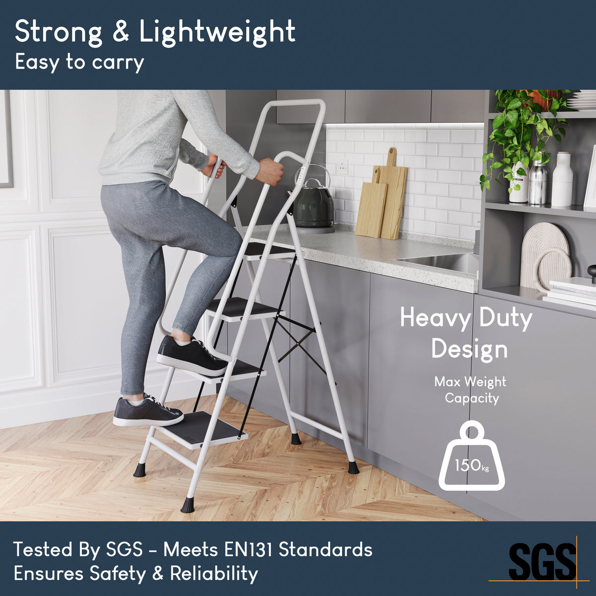 4-Step Ladder With Handrail