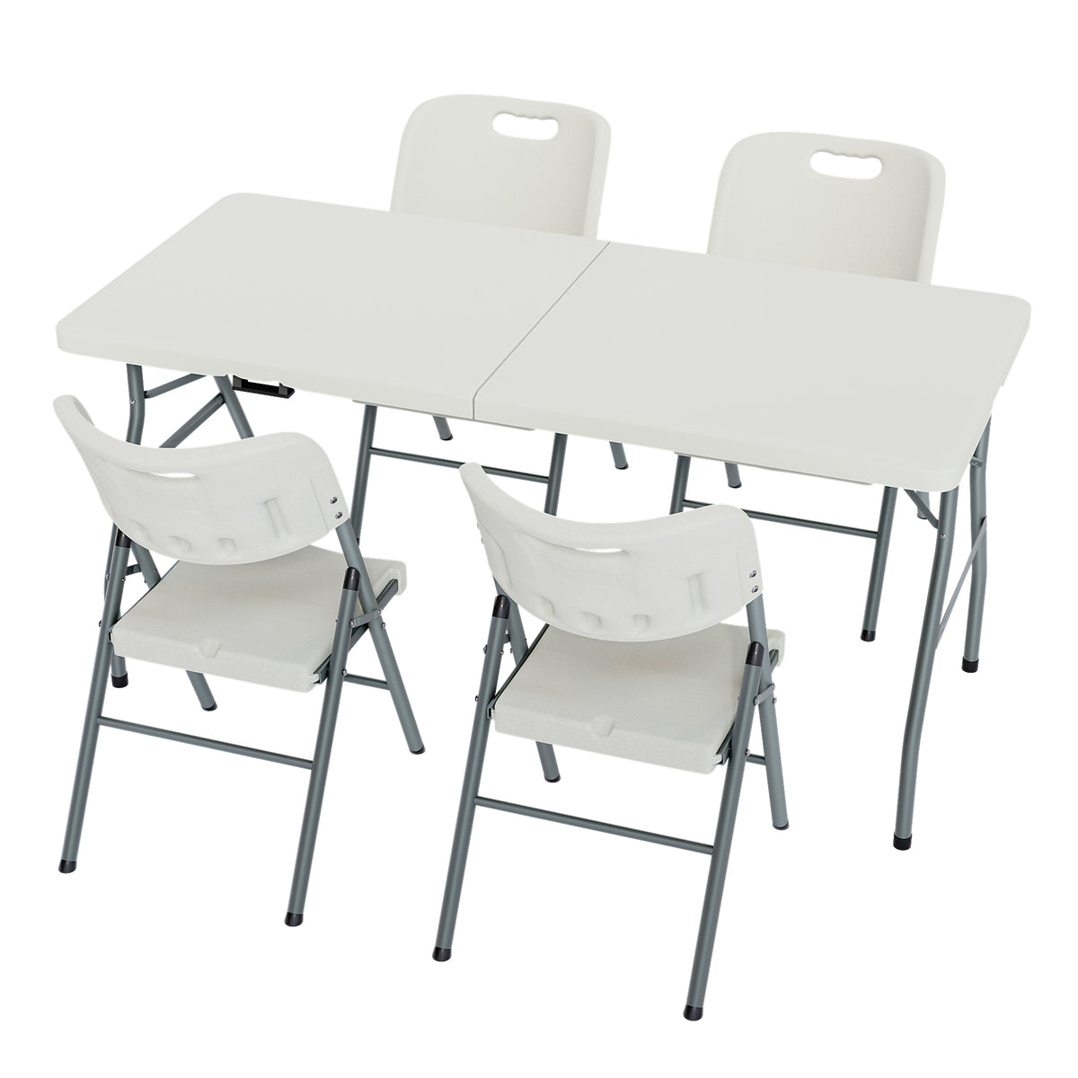 Folding 6ft Table & Set of 4 Folding Chairs