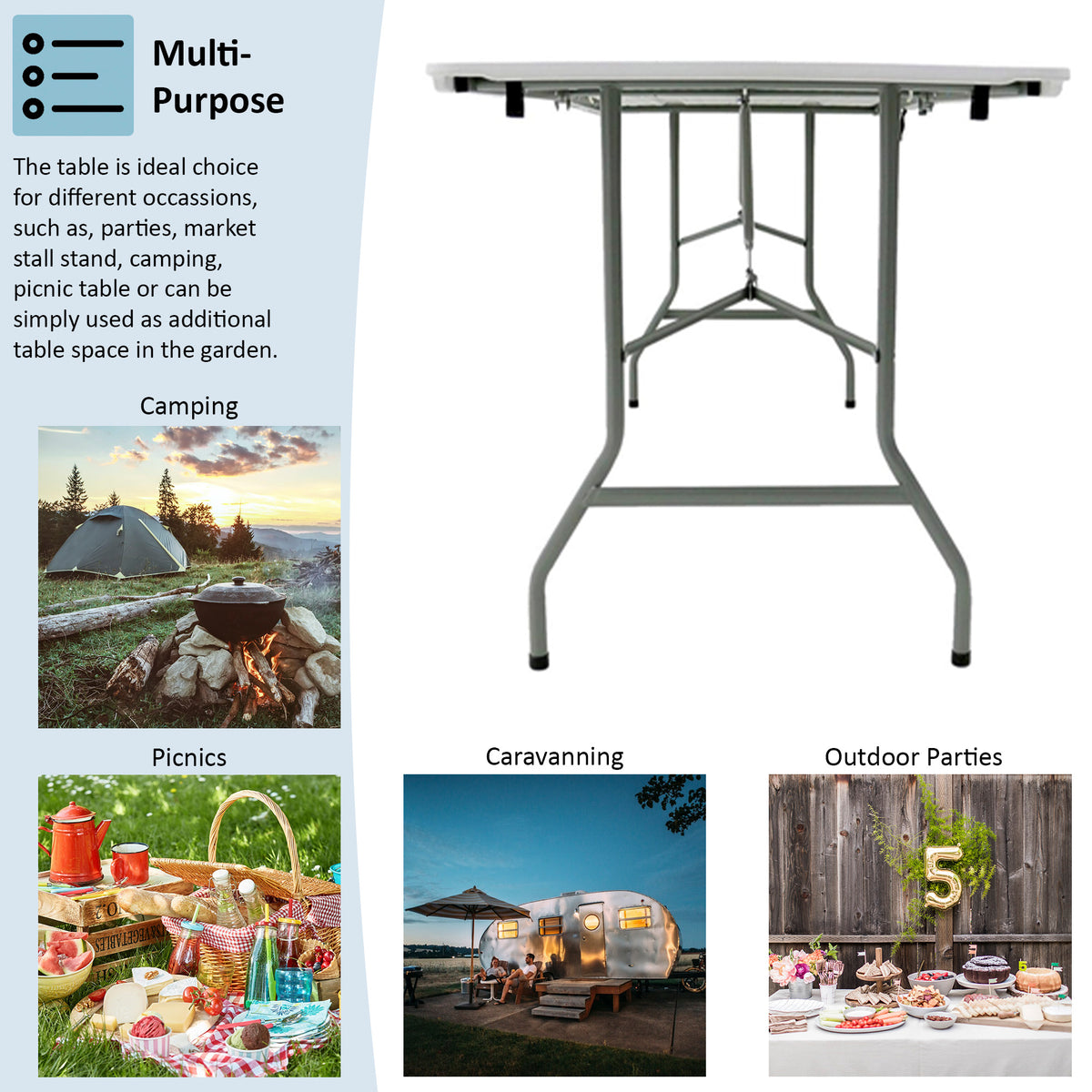 Folding 6ft Table