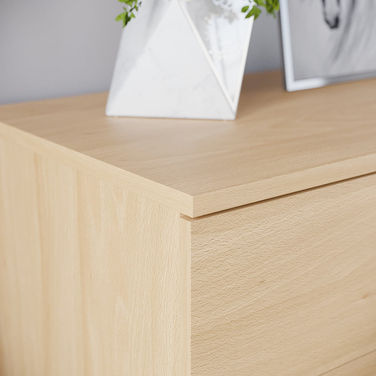 Riano 5 Drawer Chest Pine Bedroom Storage Unit