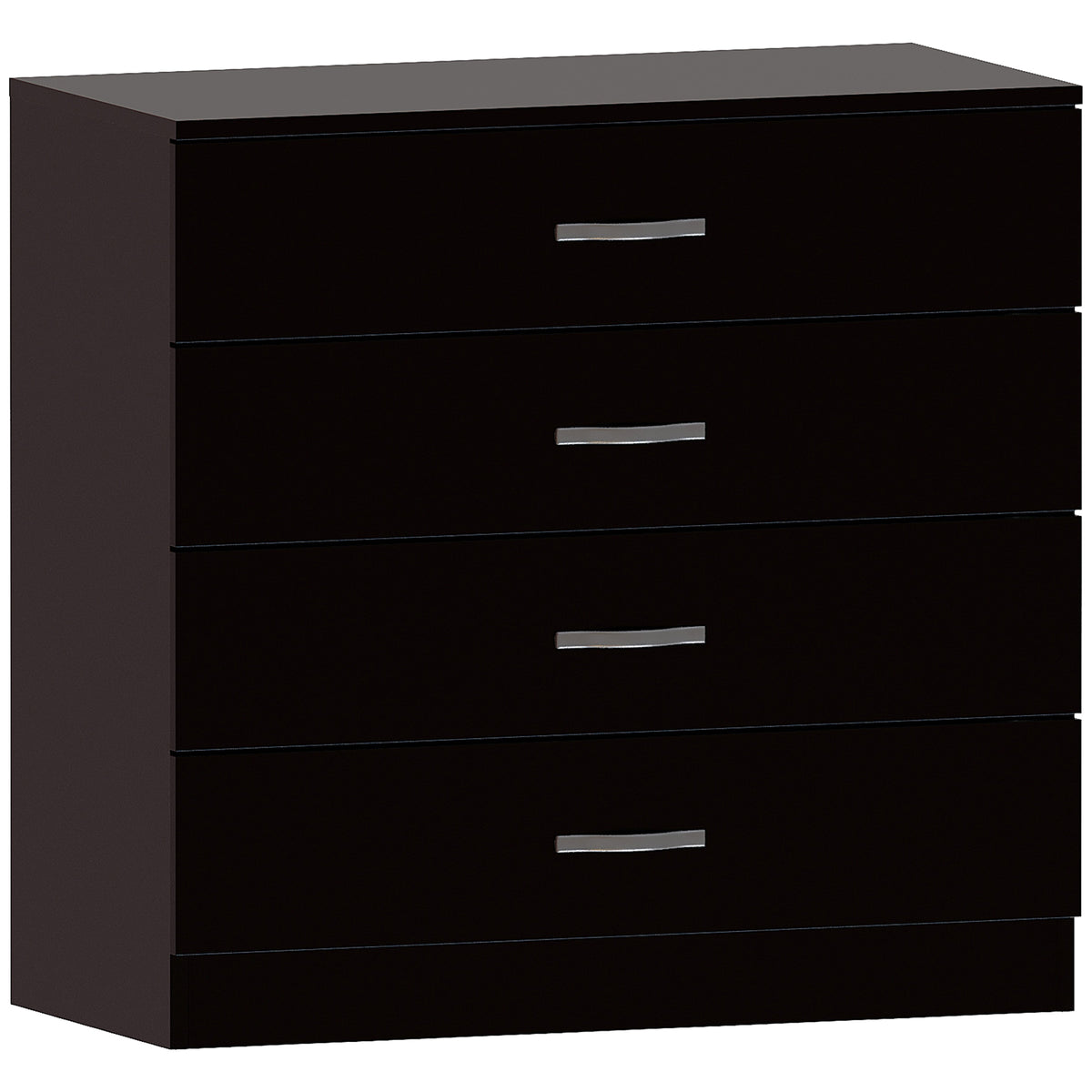 Riano 4 Drawer Chest Black Bedroom Storage Unit
