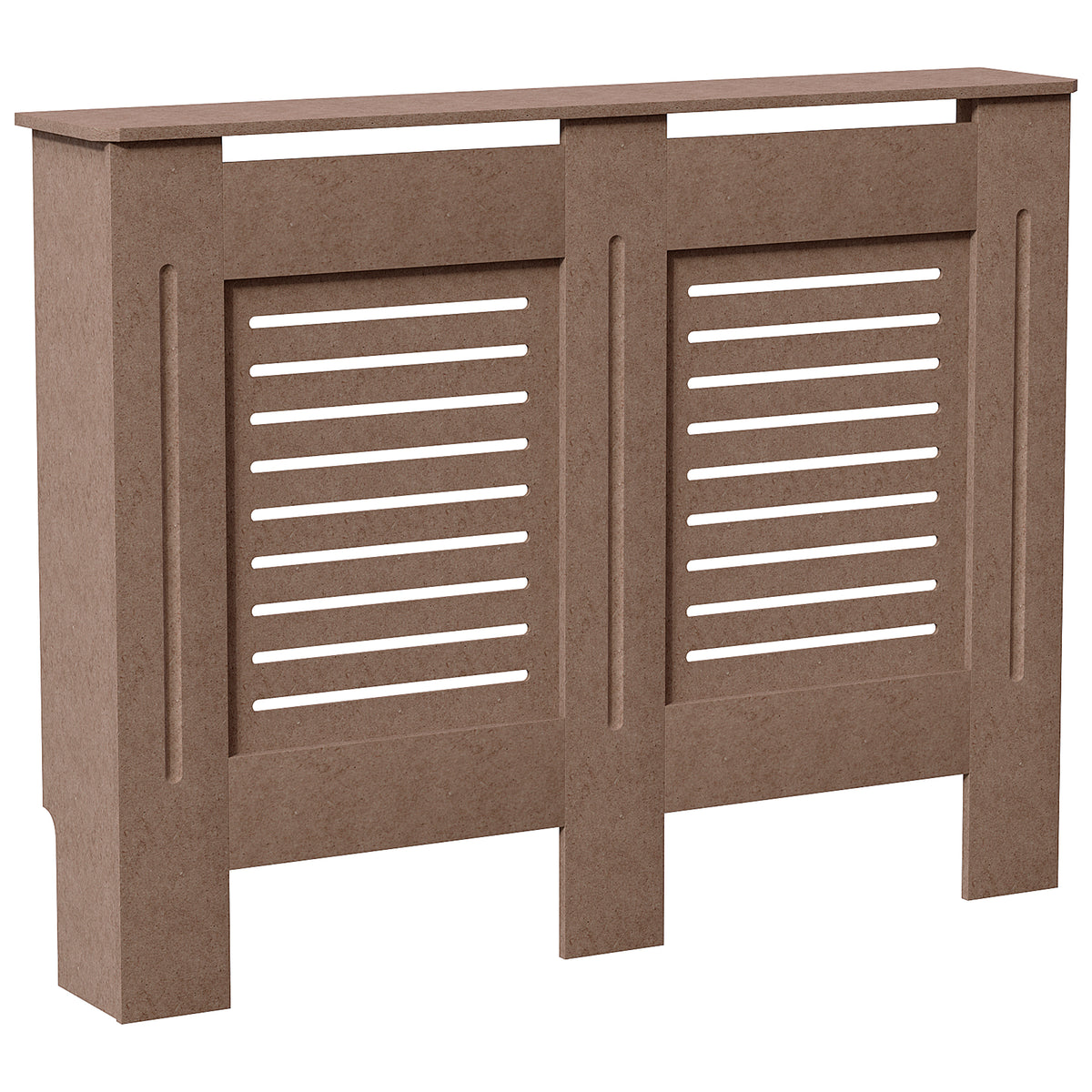 Milton Radiator Cover -Unfinished, Medium Size, Horizontal Grille Design