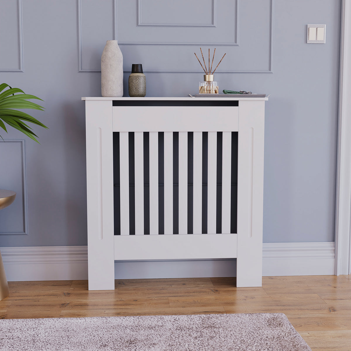 Chelsea Radiator Cover - White, Small