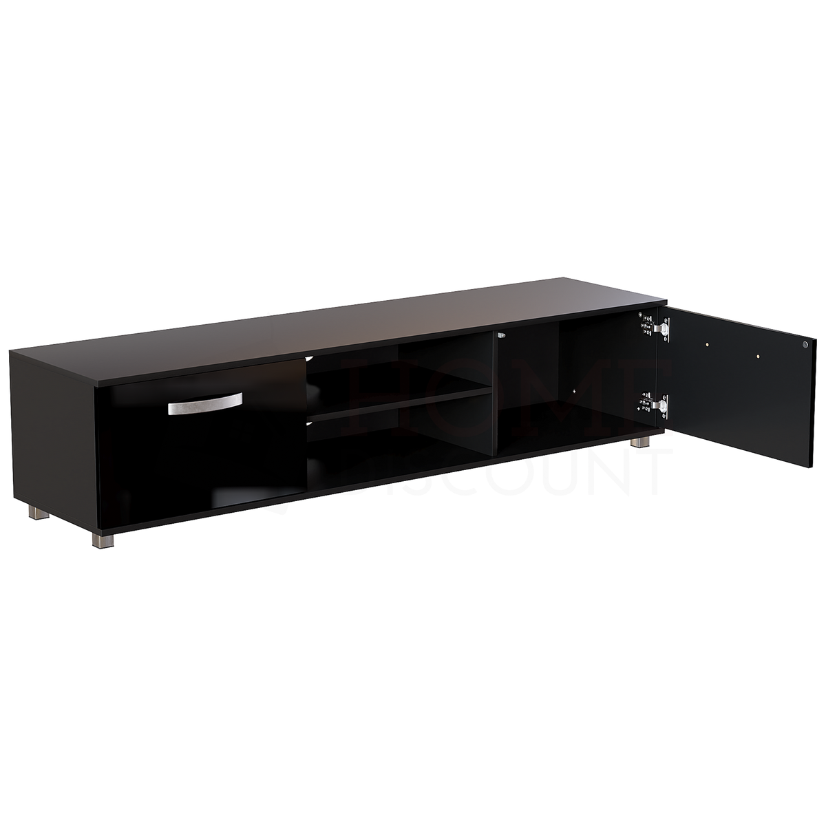 Cosmo 2-Door TV Unit, 160cm - Black