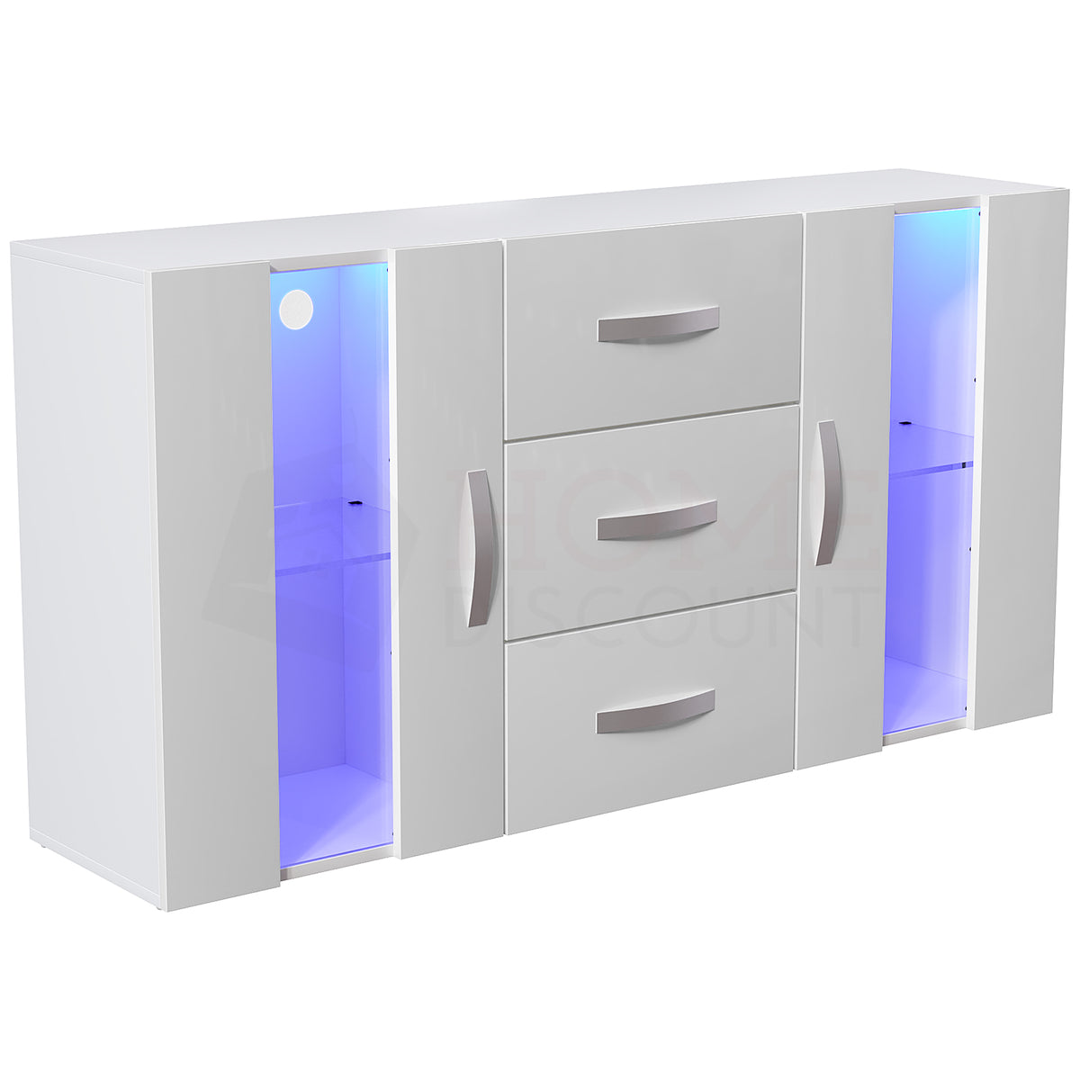 Astro 2-Door 3-Drawer LED Sideboard - White